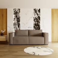 Диваны с ящиком для белья, Прямой диван Рашт ППУ, велюр