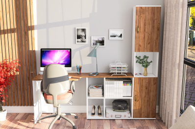 Рабочий стол-трансформер с пеналом для бумаг Лидер-8.