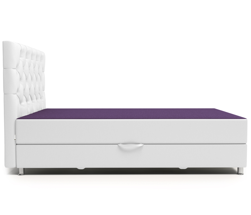 Мягкая кровать, Кровать тахта Шармэль Люкс 120 с подъемным механизмом, рогожка / экокожа