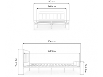 Кровать Рейк 140х200