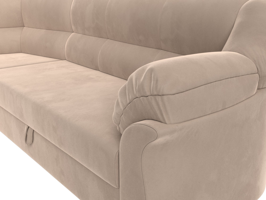 Диваны угловые в гостиную, Диван угловой Карнелла левый угол, велюр