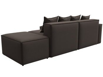 Диван угловой модульный Лига-063 угол левый, рогожка Амур