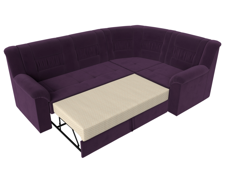 Диваны угловые в гостиную, Угловой диван Карелия правый, велюр