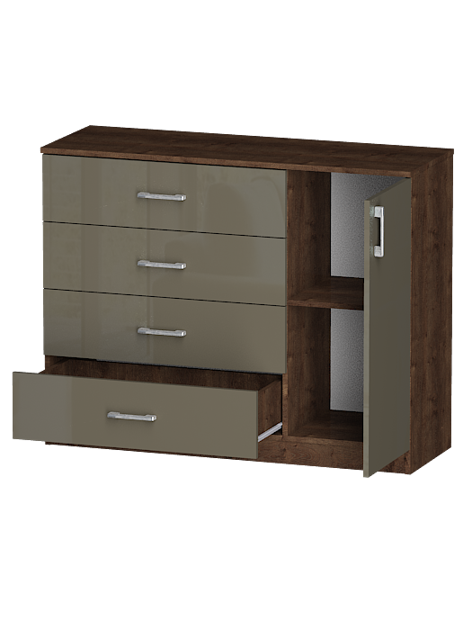 Комоды, Комод Лайф 115*40*90 Дуб экспрессив