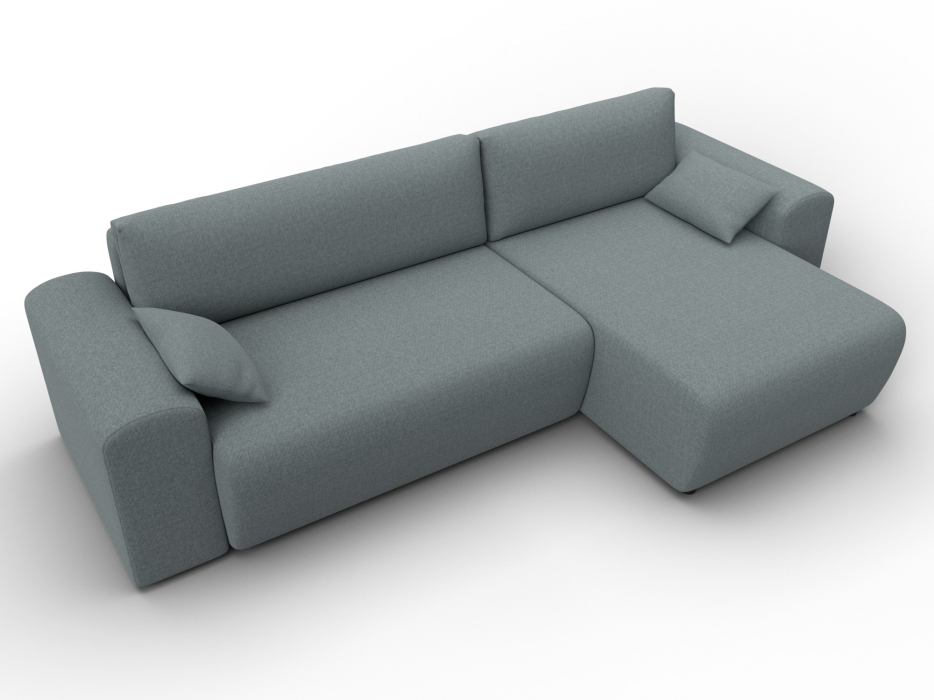 Диваны угловые в гостиную, Диван угловой Лига-099 угол универсальный, рогожка Амур