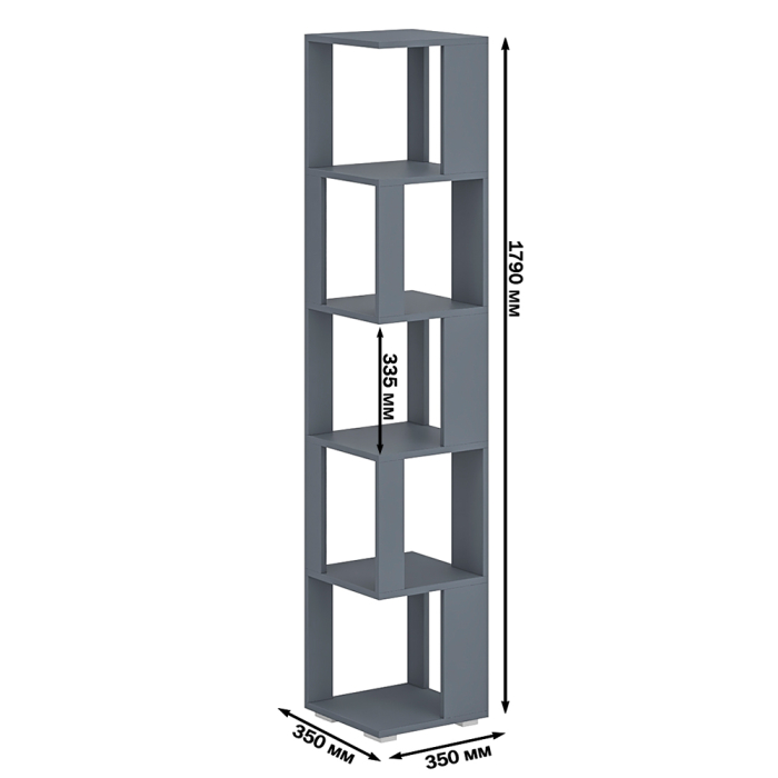 Стеллажи, Комплект их 3-х открытых стеллажей.