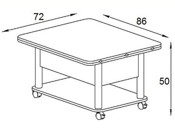 Стол-трансформер Мебелик Джокер