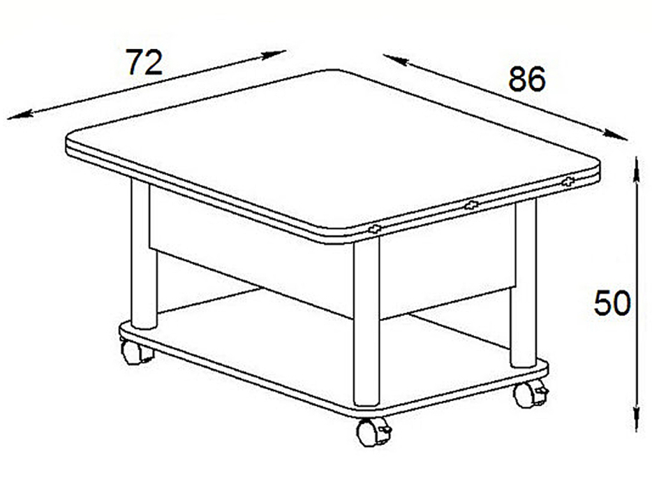Обеденные столы, Стол-трансформер Мебелик Джокер