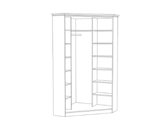 Ливерпуль 13.124 Шкаф угловой