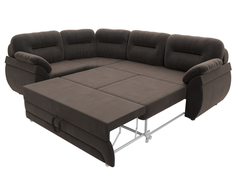 Диваны угловые в гостиную, Диван угловой Бруклин левый угол, велюр