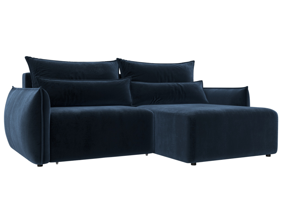 Диваны угловые в гостиную, Диван угловой Лига-051 НПБ угол универсальный, велюр TOWER