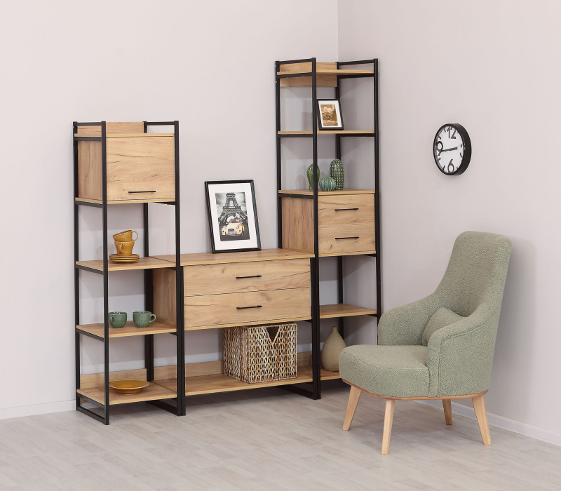 Открытые, Стеллаж металлический  №3  450х440х1600