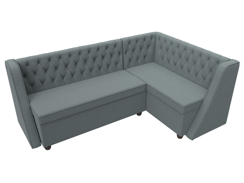 Кухонные уголки, Диван кухонный угловой Лофт правый угол, рогожка Амур