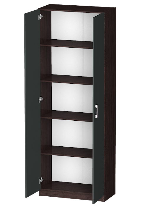 В спальню, Распашной шкаф Лайф с полками 80*40*215 Венге