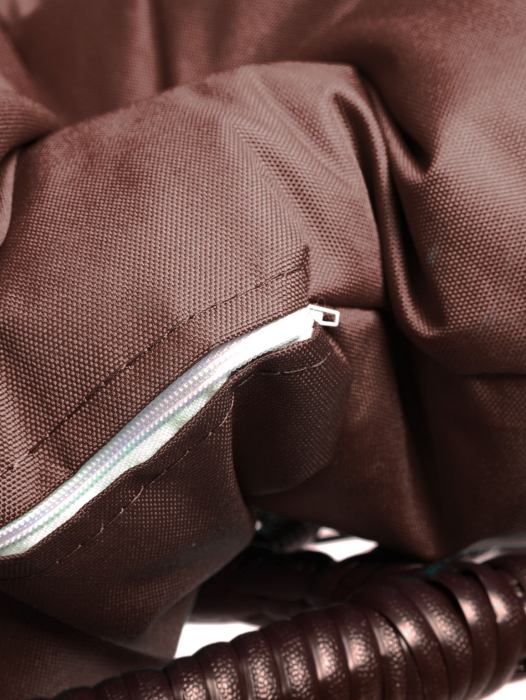 Кресла, Подвесное кресло ДЛЯ ДВОИХ ЛЮКС с ротангом коричневое