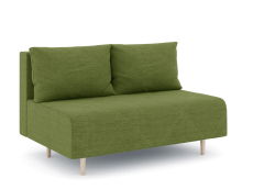 Дизайнерские диваны для гостиной, Диван прямой нераскладной Милли мини 2-х  местный без подлокотников, рогожка Люкс