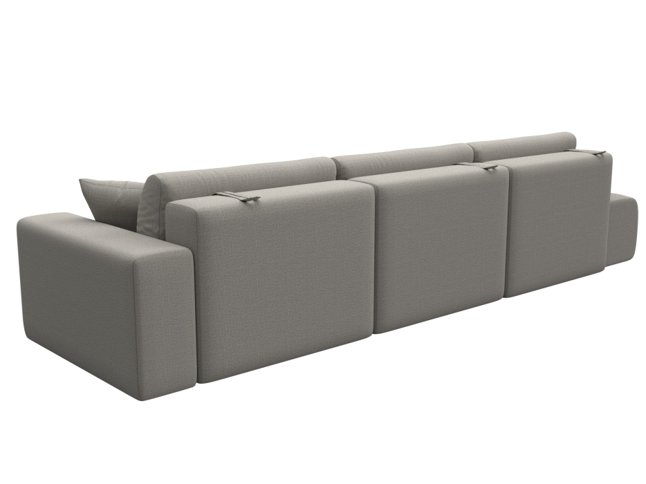 Диваны еврокнижки, Диван прямой Лига-036 НПБ Модерн Лонг подлокотник справа, рогожка Амур