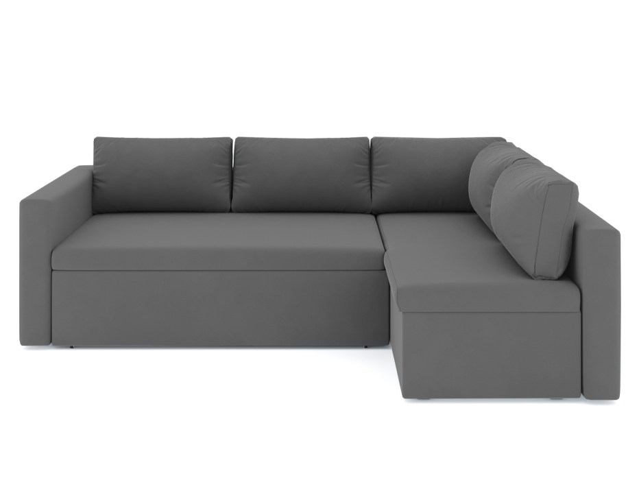 Диваны угловые в гостиную, Диван-кровать угловой Мансберг дельфин, велюр