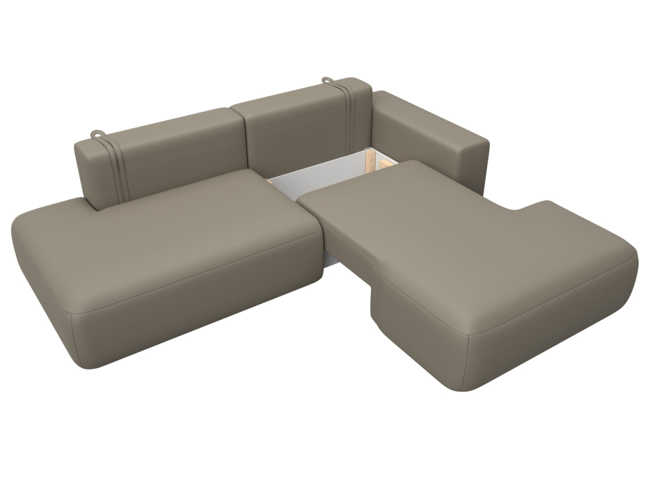 Диваны угловые в гостиную, Диван угловой Лига-036 НПБ Модерн правый угол, экокожа GRIFON 