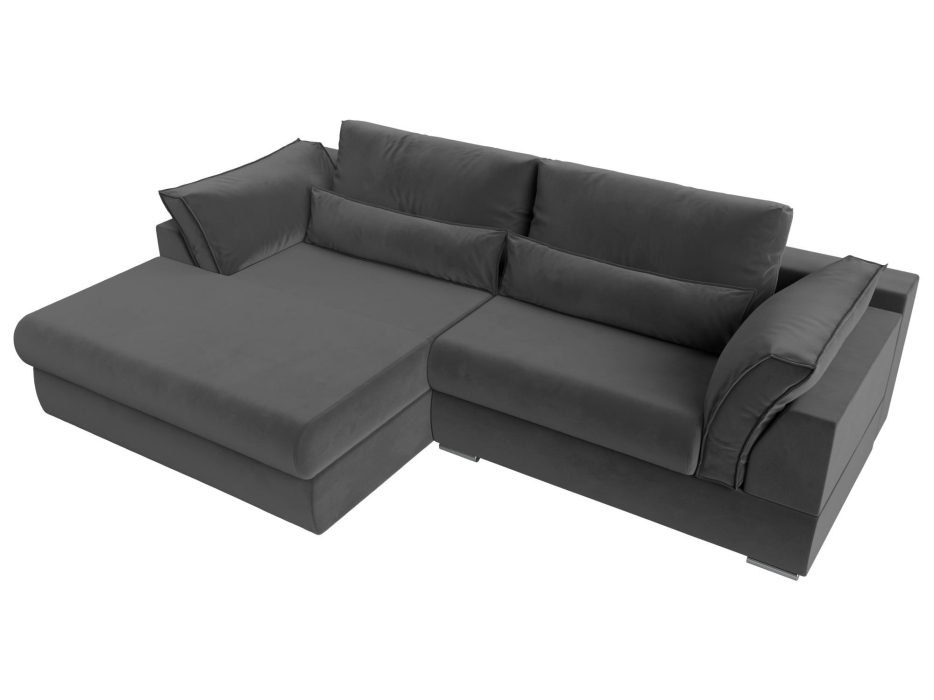 Диваны угловые в гостиную, Угловой диван Пекин угол левый, велюр