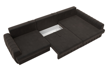 Диван угловой Лига-057 НПБ Лонг угол правый, велюр SEVEN