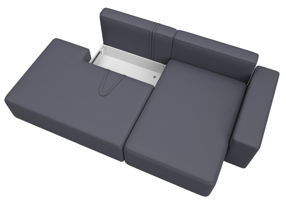 Диваны угловые в гостиную, Диван угловой Лига-079 угол правый, экокожа GRIFON