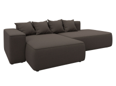 Диваны угловые в гостиную, Диван угловой Лига-065 угол левый, рогожка Амур