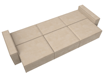 Прямой диван Куба лонг, велюр