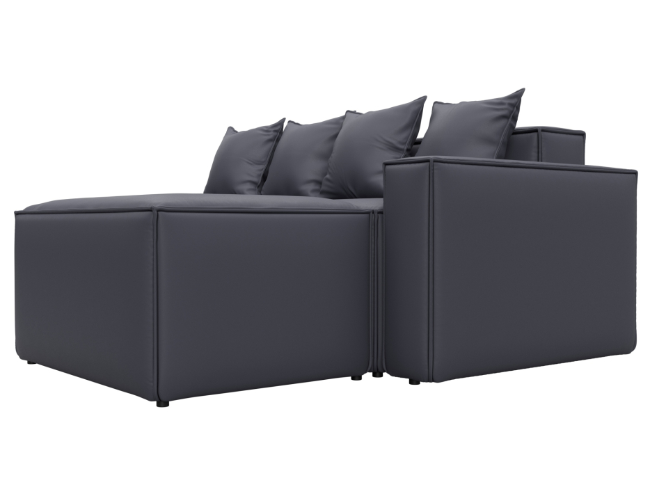 Диваны угловые в гостиную, Диван угловой модульный Лига-063 угол правый, экокожа GRIFON