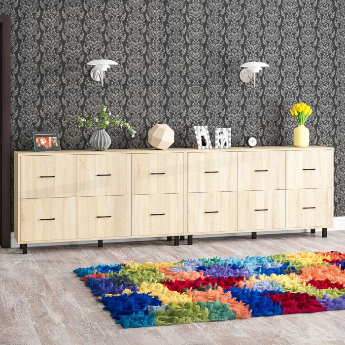 ТВ-тумбы, Два комода-тумбы с ящиками и на ножках РВК 127-1504