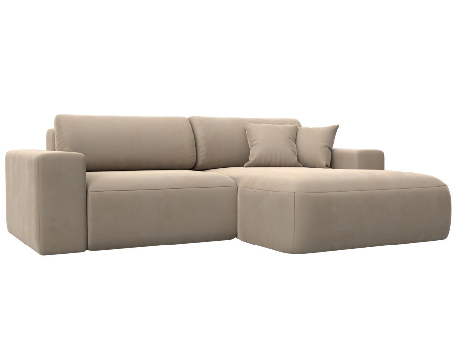 Диваны угловые в гостиную, Диван угловой Лига-036 Классик правый угол, велюр