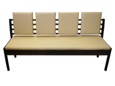 Диваны на кухню, Прямой диван из массива дерева Соверен с подлокотниками (180)