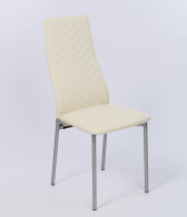 Стулья, Стул Магнат Стёганный Молочный хром 1 шт