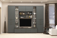Стенки для гостиной, Модульная гостиная Карина композиция 17