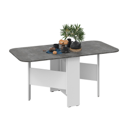 Стол-книжка Т-1, белый, ателье темный