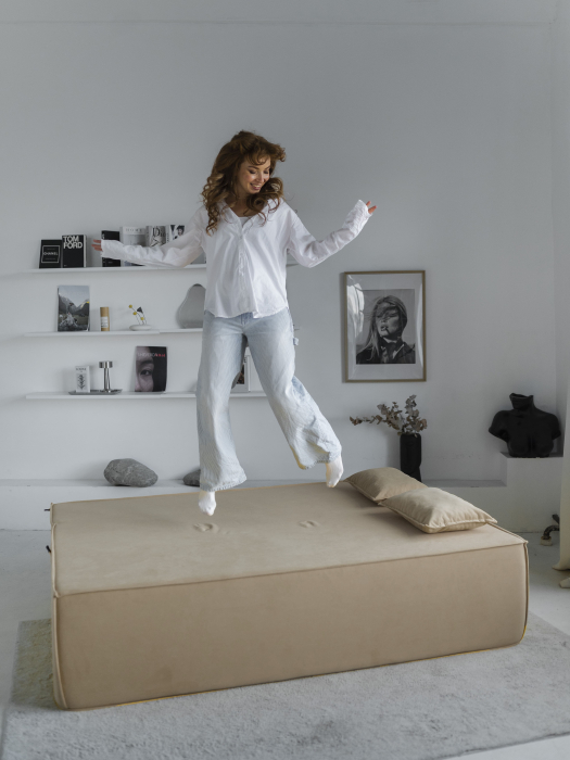 Бескаркасные диваны, Диван бескаркасный Клайд, велюр