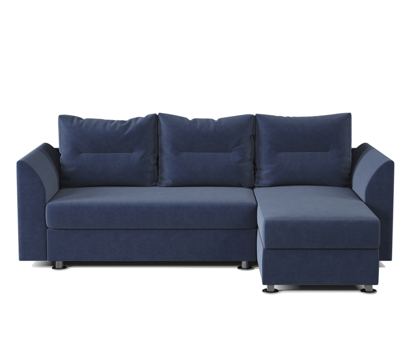 Диваны угловые в гостиную, Угловой диван Ария Скала правый велюр