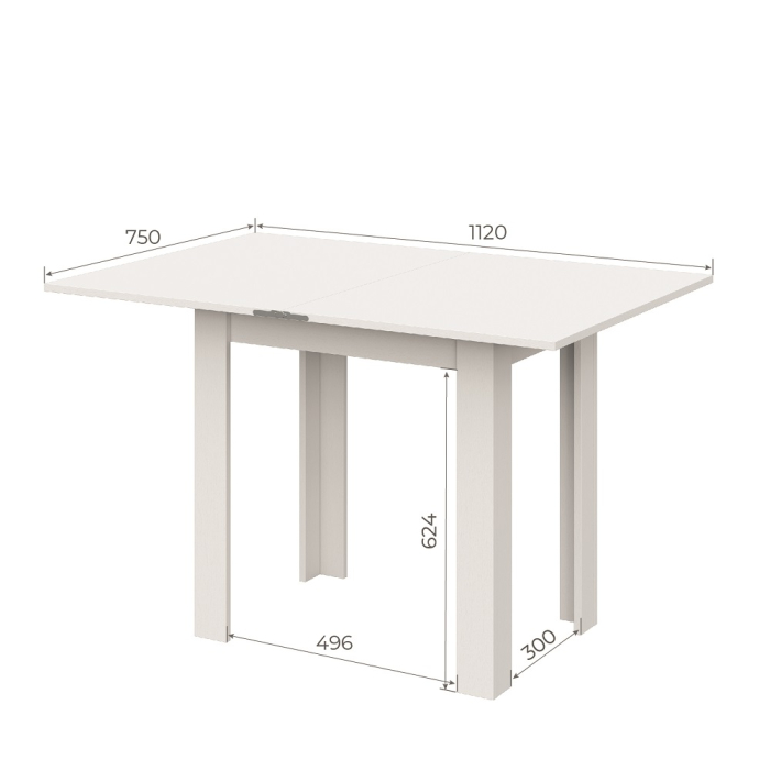 Обеденные столы, Стол обеденный раскладной СО 3