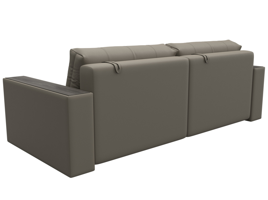 Диваны еврокнижки, Диван прямой с декором Лига-049 НПБ, экокожа GRIFON