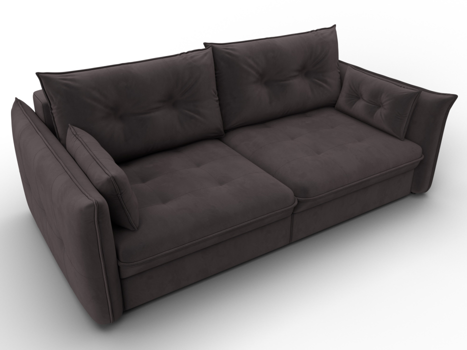 Диваны еврокнижки, Диван прямой Лига-100 НПБ, велюр SEVEN