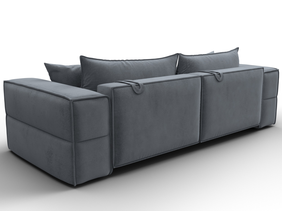 Диваны еврокнижки, Диван прямой Лига-058 НПБ, велюр TOWER