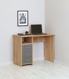 Стол письменный с тумбой на метал.каркасе