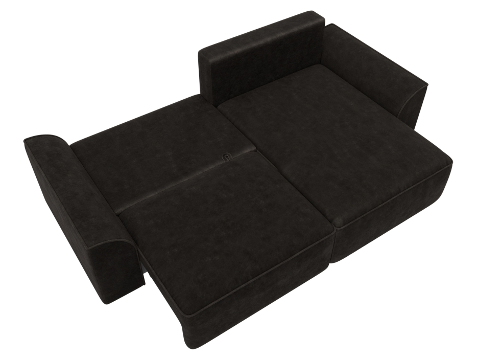 Диваны угловые в гостиную, Диван угловой Лига-048 НПБ, велюр BRUT