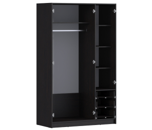 Шкаф 3-х дверный Терра (Лофт) СБ-2797 Венге