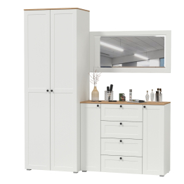 Комод с зеркалом и шкафом для прихожей Остин