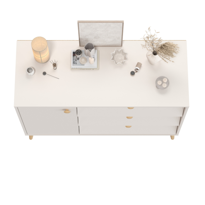 Комоды, Комод с дверкой и тремя ящиками Афина 4-44901