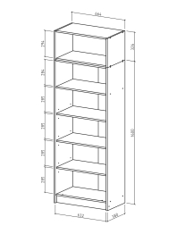 Шкаф Август-2 с антресолью