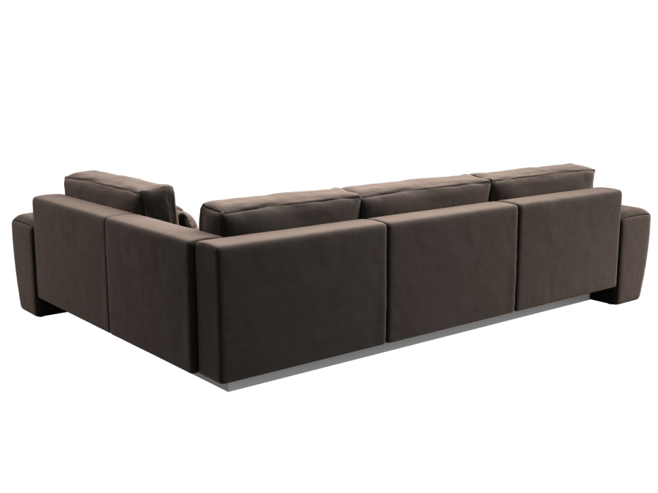 Диваны угловые в гостиную, Диван угловой Лига-008 Long правый, велюр