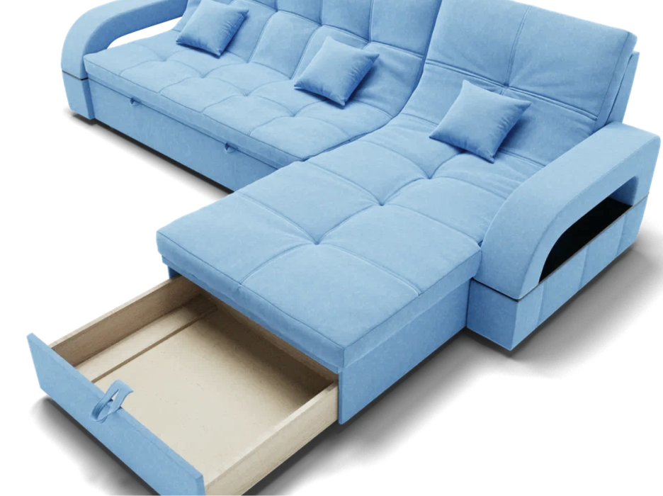 Диваны модульные угловые, Модульный диван Майами-2,микровелюр,антивандальная ткань,венеция