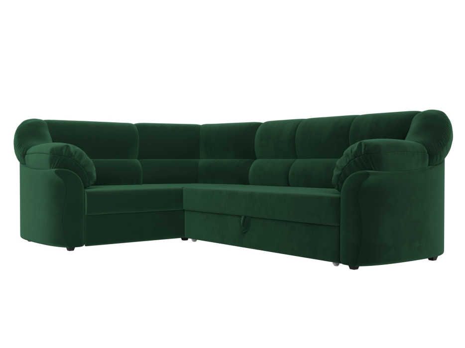 Диваны угловые в гостиную, Диван угловой Карнелла левый угол, велюр